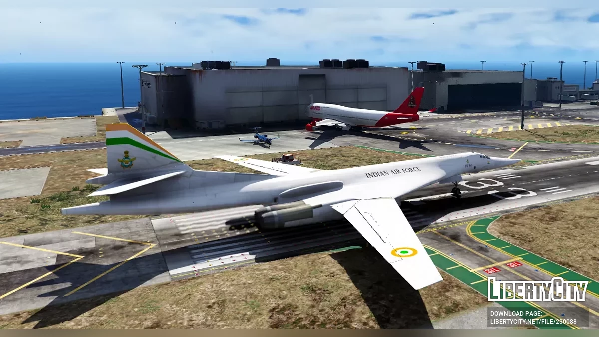 Tu-160 Белый Лебедь в раскраске ВВС Индии / GTA 5