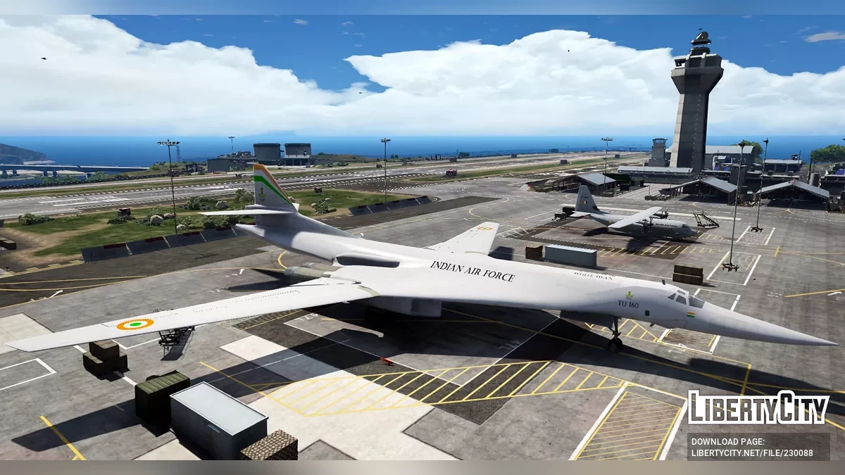 Tu-160 Белый Лебедь в раскраске ВВС Индии / GTA 5