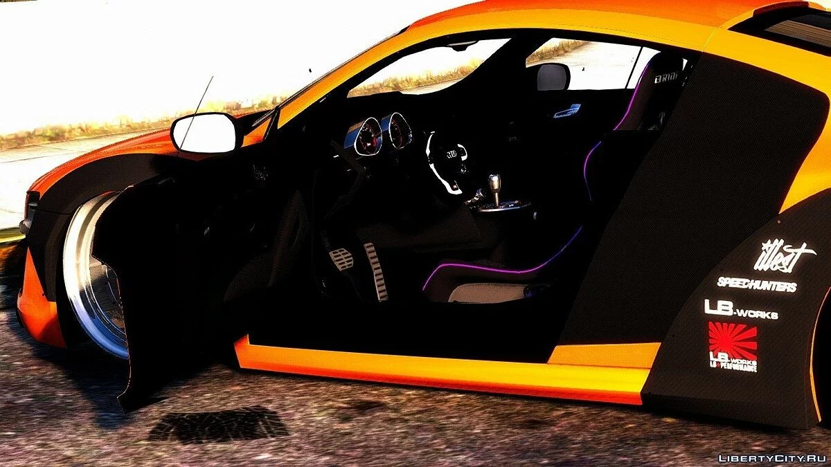 2013 Audi R8 V10 Plus 5.2 FSi Coupe Liberty Walk LB Performance Kit Itasha [Add-On / Replace] / GTA 5