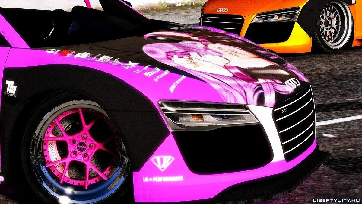 2013 Audi R8 V10 Plus 5.2 FSi Coupe Liberty Walk LB Performance Kit Itasha [Add-On / Replace] / GTA 5