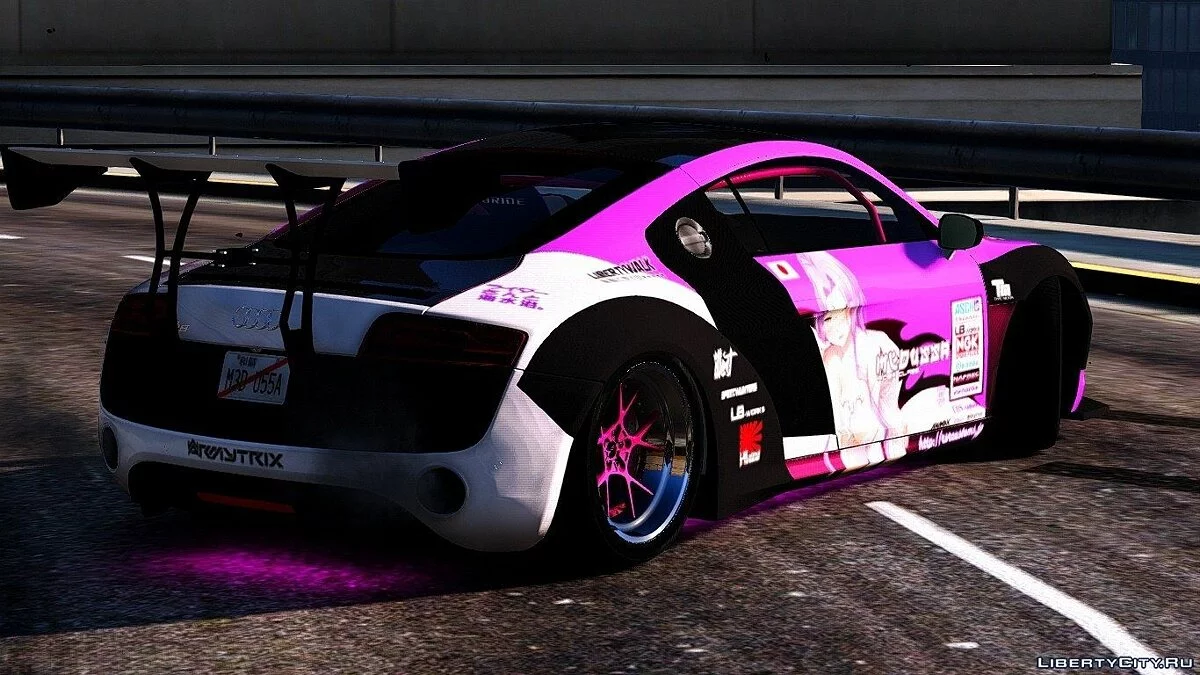 2013 Audi R8 V10 Plus 5.2 FSi Coupe Liberty Walk LB Performance Kit Itasha [Add-On / Replace] / GTA 5