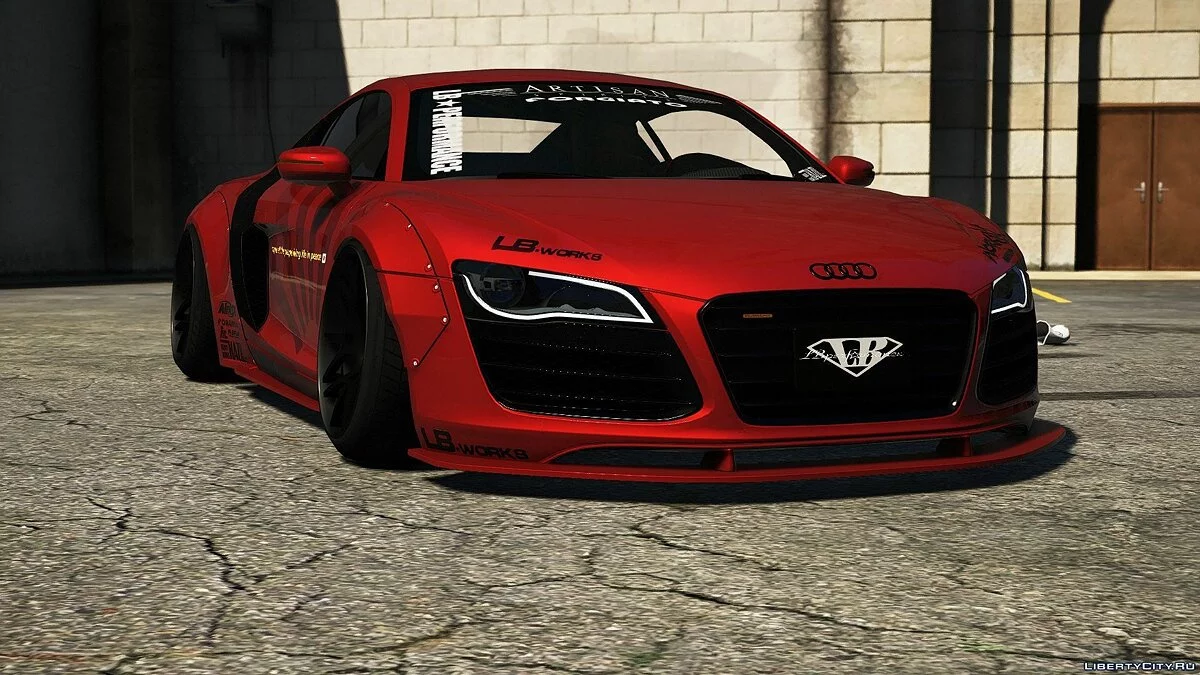 Audi R8v10 Liberty Walk [Add-on] 1.0 / GTA 5