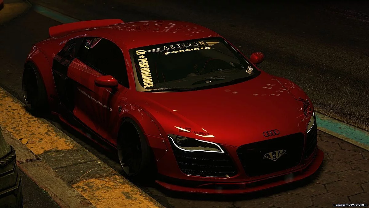 Audi R8v10 Liberty Walk [Add-on] 1.0 / GTA 5