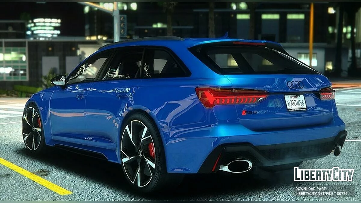 2020 Audi RS6 Avant Black / GTA 5