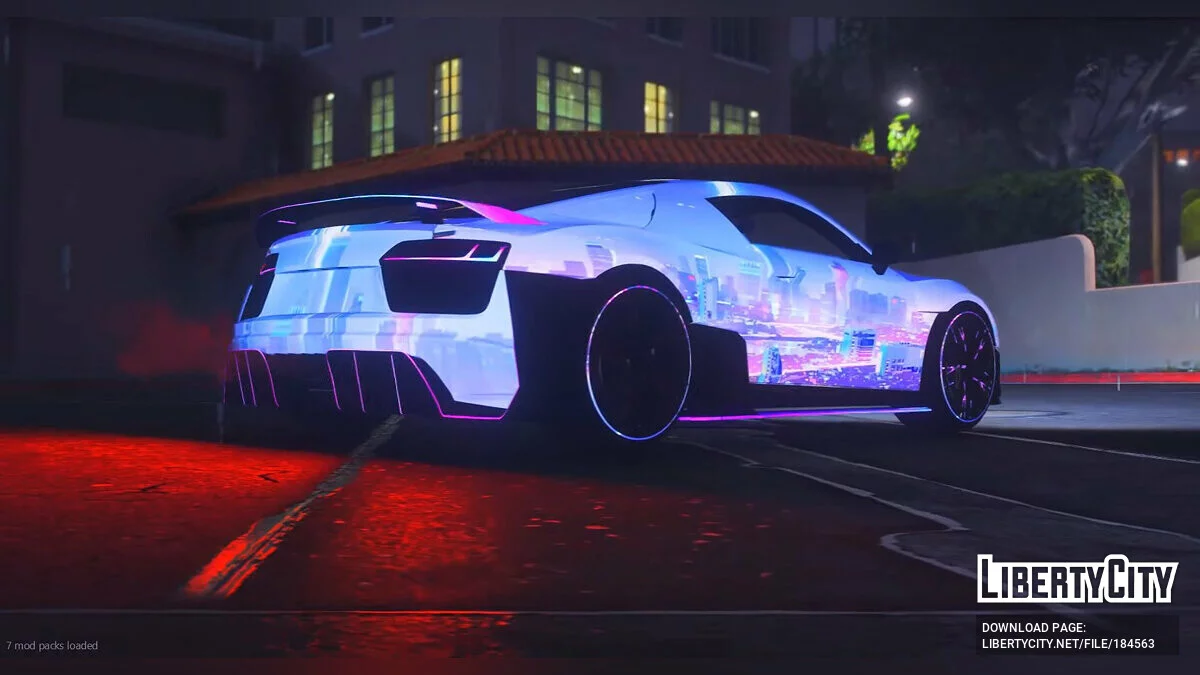 Audi R8 Neon City / GTA 5