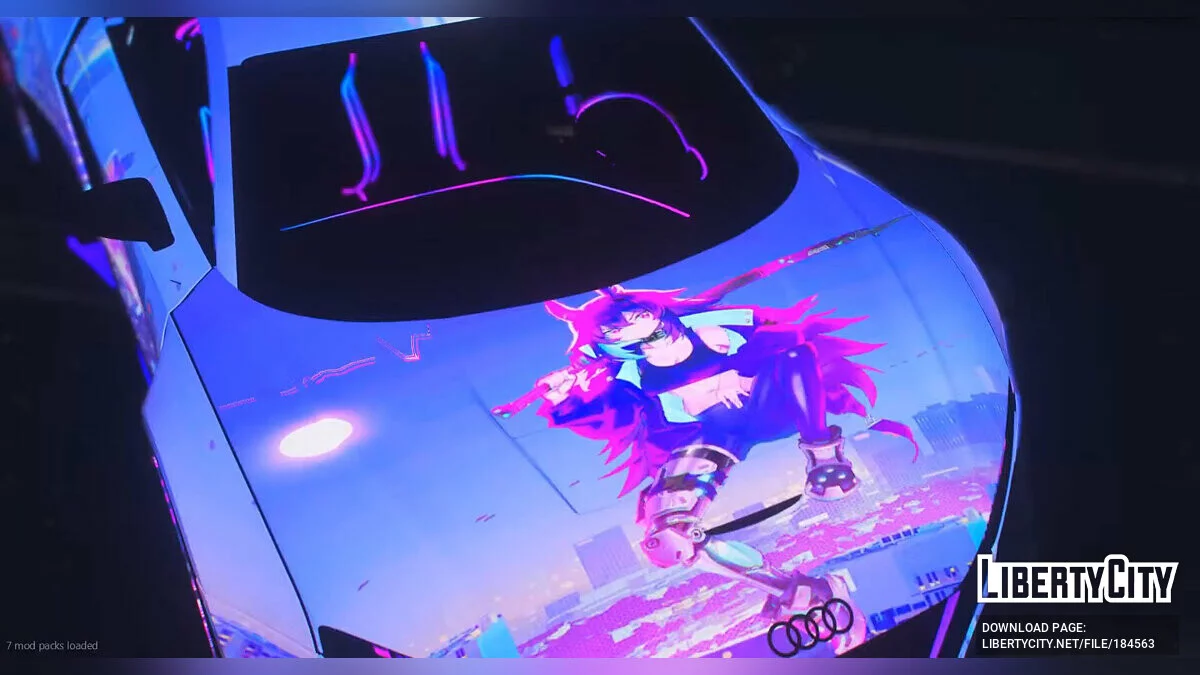Audi R8 Neon City / GTA 5