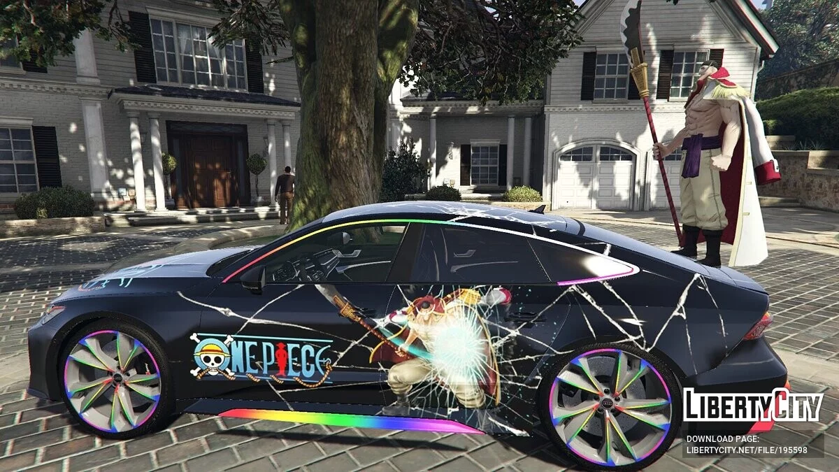 Audi RS7 RGB Lights One Piece Whitebeard / GTA 5
