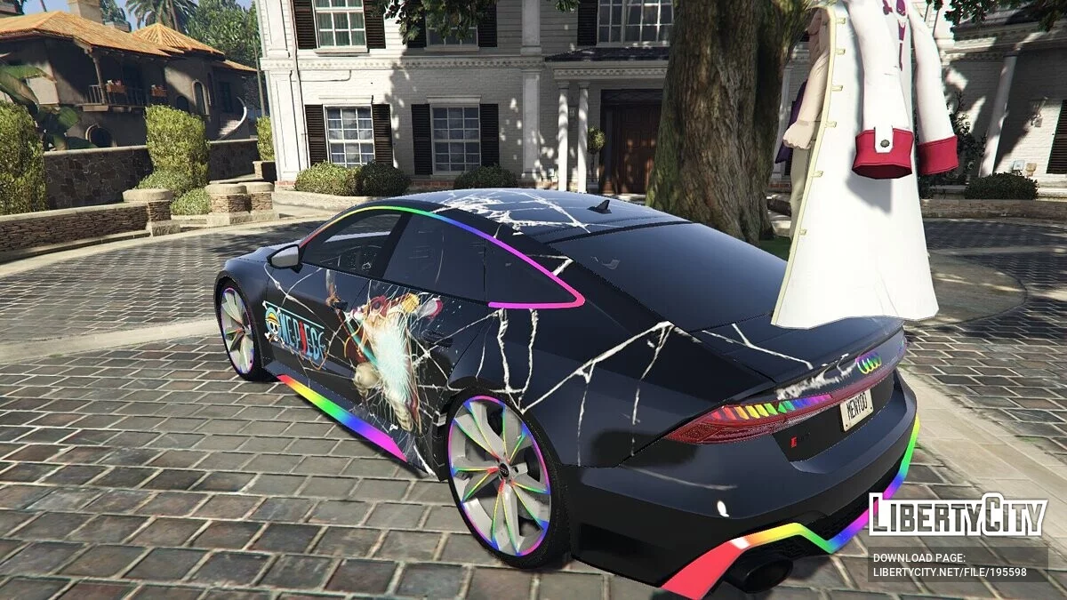 Audi RS7 RGB Lights One Piece Whitebeard / GTA 5