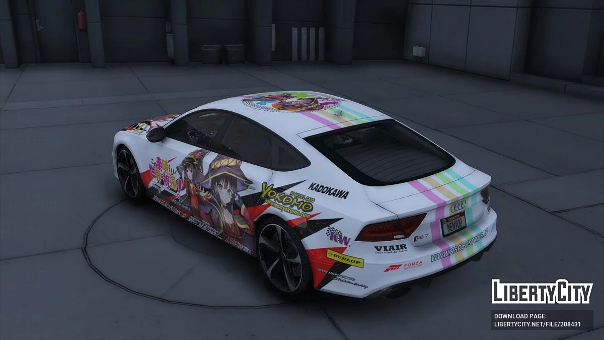 Audi RS7 Konosuba itasha / GTA 5