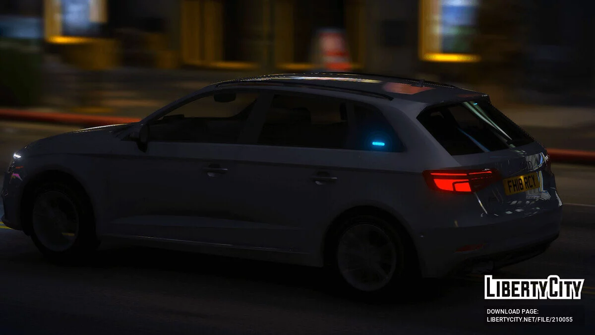 2018 Audi A3 Unmarked Police v1.0 / GTA 5