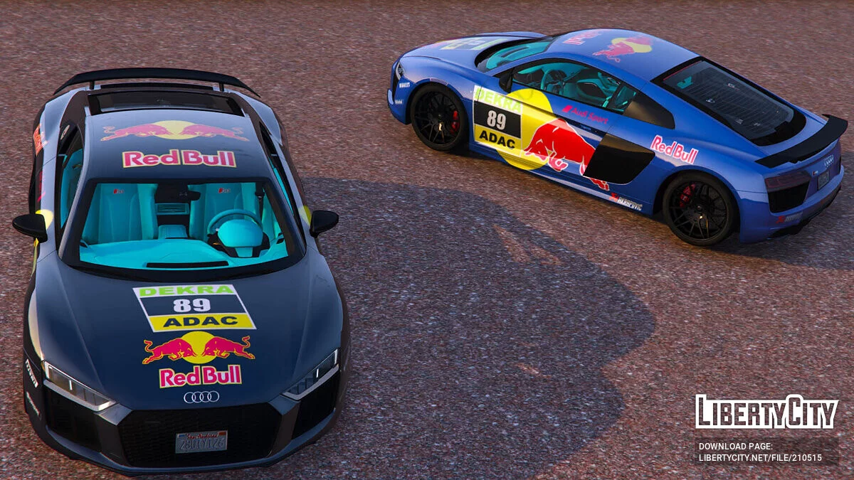 Audi R8 V10 Plus 2017 Red Bull / GTA 5