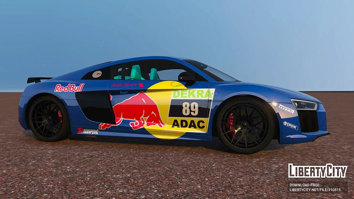 Audi R8 V10 Plus 2017 Red Bull / GTA 5