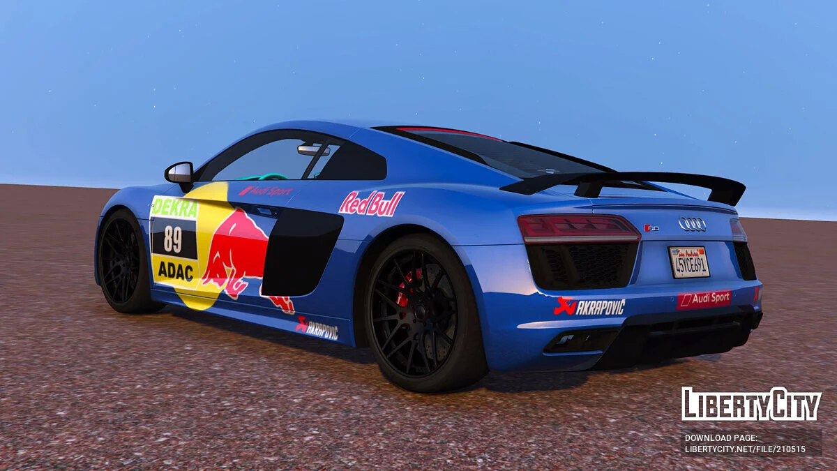 Audi R8 V10 Plus 2017 Red Bull / GTA 5