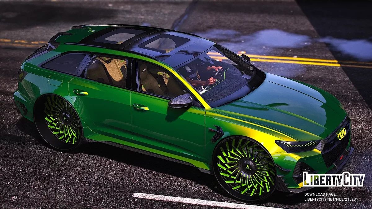 Audi RS6 R On Big Twisted Artis Forged Wheels / GTA 5