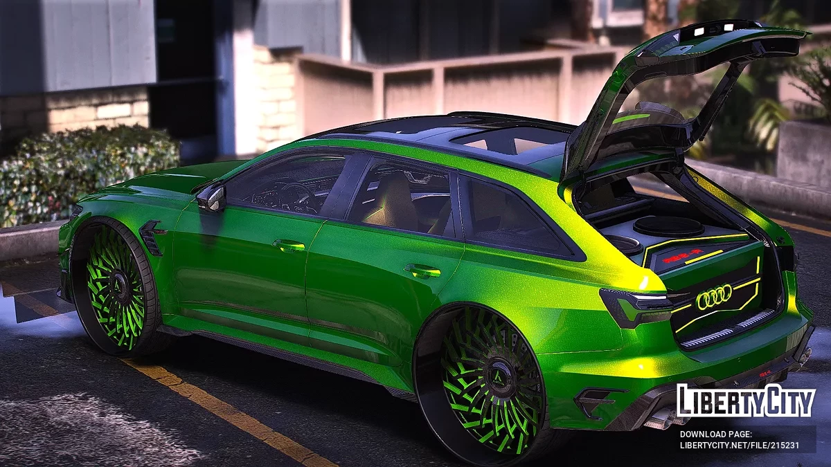 Audi RS6 R On Big Twisted Artis Forged Wheels / GTA 5