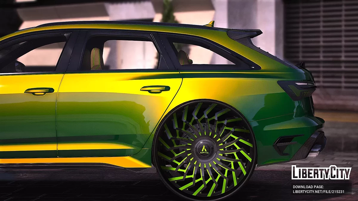 Audi RS6 R On Big Twisted Artis Forged Wheels / GTA 5