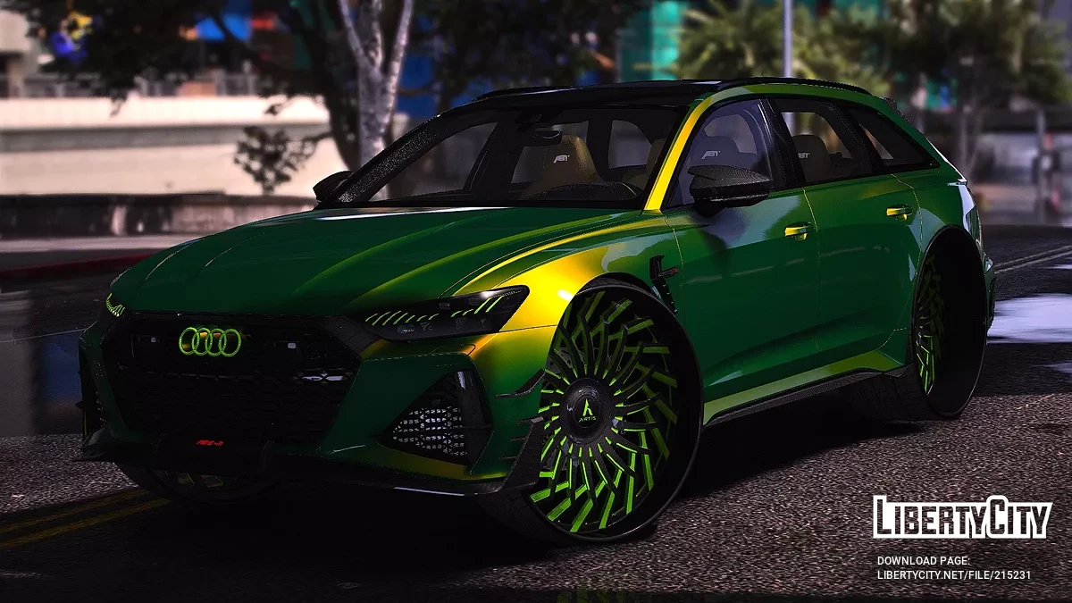 Audi RS6 R On Big Twisted Artis Forged Wheels / GTA 5