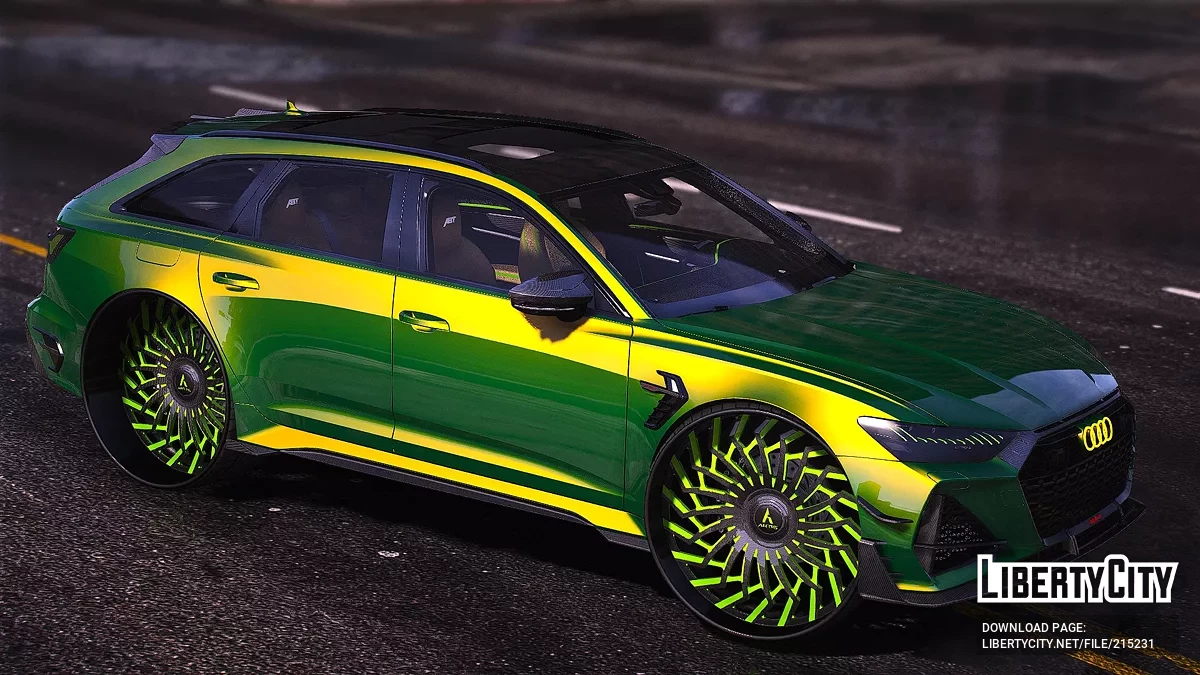 Audi RS6 R On Big Twisted Artis Forged Wheels / GTA 5