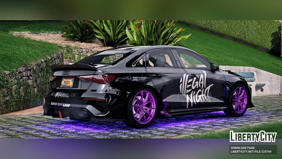 Audi RS3 8Y Sedan Illegal Night / GTA 5