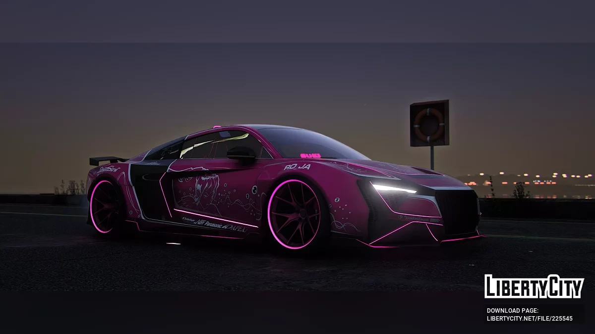 Custom Animated Audi R8 EMR Kit Suki / GTA 5