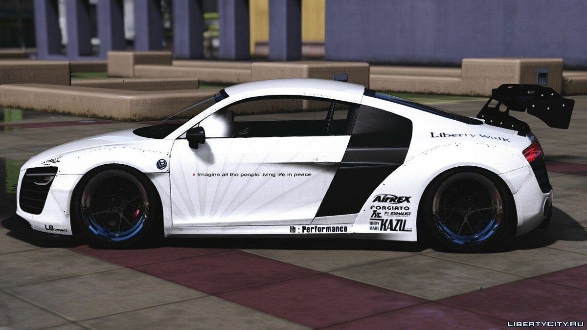 Audi R8 V10 LibertyWalk [Add-On / Replace] для GTA 5 - Картинка #2