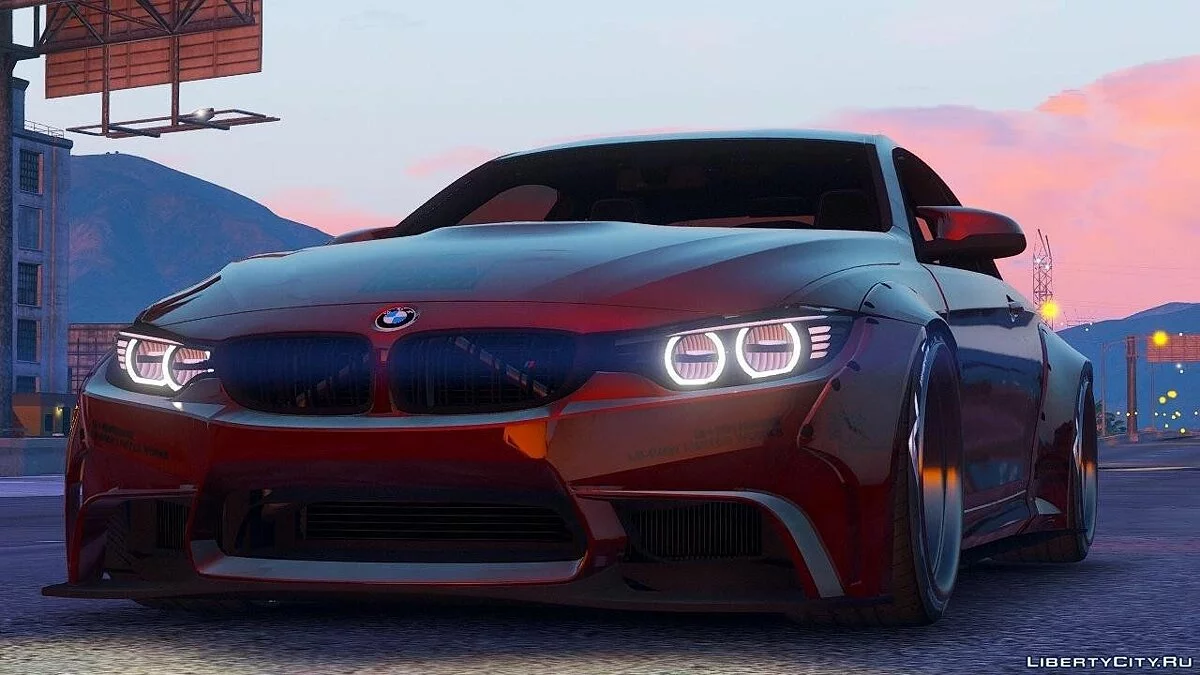 BMW M4 F82 [HQ | LibertyWalk | Animated Engine | Skinable | Option Shaking] 1.4 / GTA 5