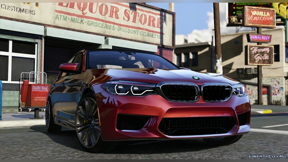 Скачать 2018 BMW M5 F90 [Replace/HQ/Template/RealPhysics] 1.1s для GTA 5