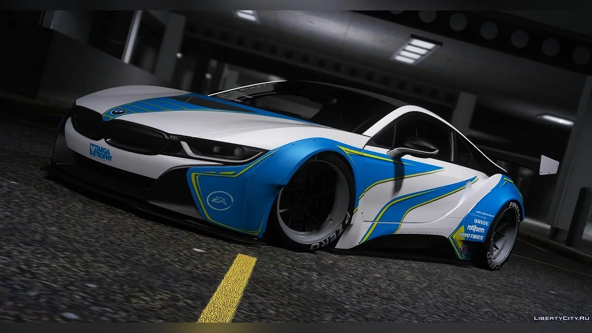BMW I8 Coupe MANSAUG [Replace | Addon | Template | Multi-Livery ] 2.0 / GTA 5