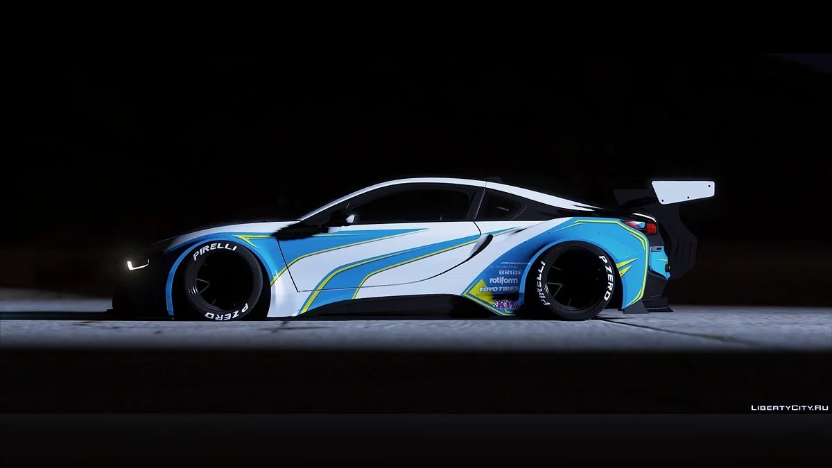 BMW I8 Coupe MANSAUG [Replace | Addon | Template | Multi-Livery ] 2.0 / GTA 5