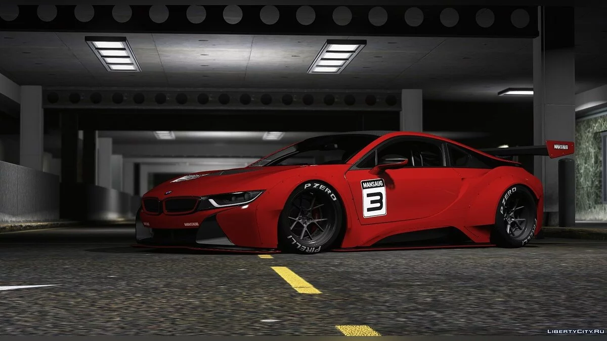 BMW I8 Coupe MANSAUG [Replace | Addon | Template | Multi-Livery ] 2.0 / GTA 5