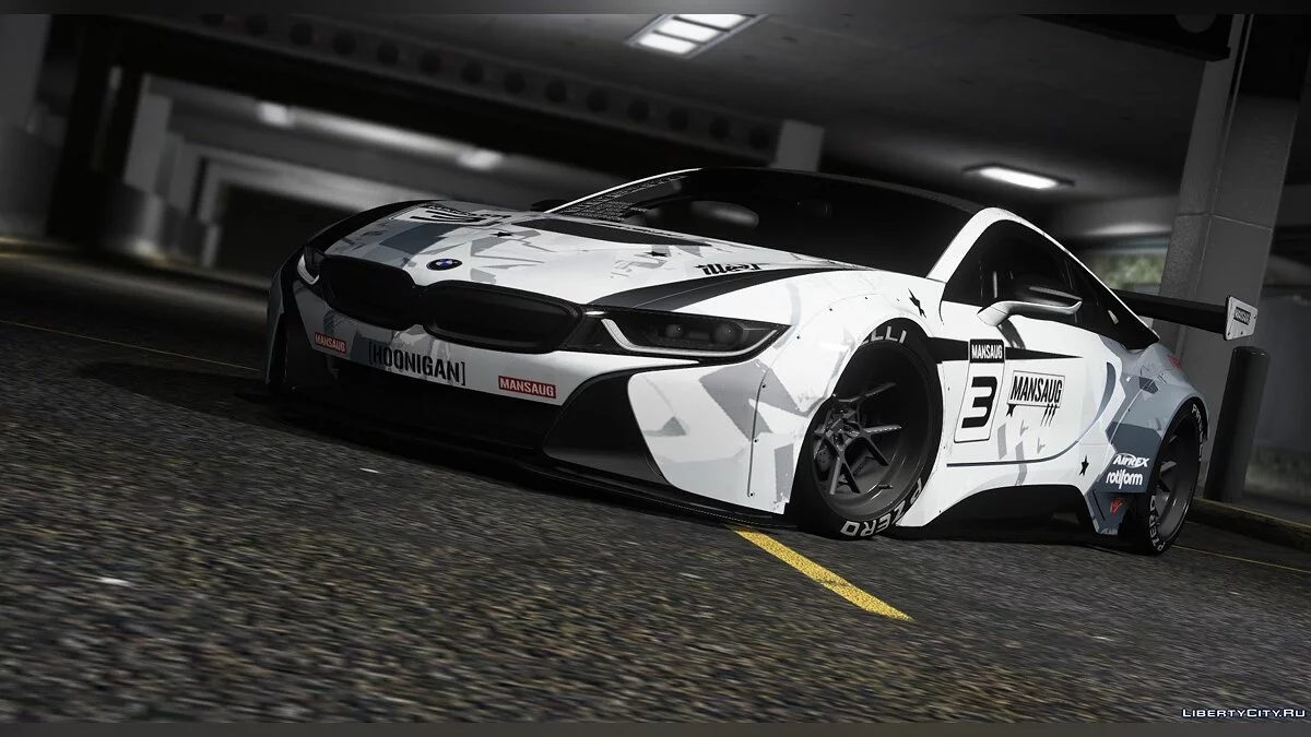 BMW I8 Coupe MANSAUG [Replace | Addon | Template | Multi-Livery ] 2.0 / GTA 5