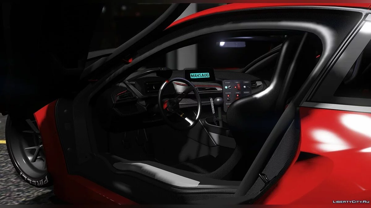 BMW I8 Coupe MANSAUG [Replace | Addon | Template | Multi-Livery ] 2.0 / GTA 5