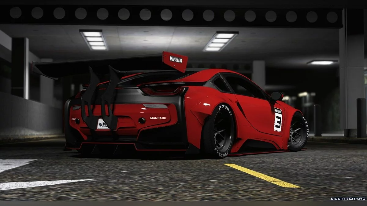 BMW I8 Coupe MANSAUG [Replace | Addon | Template | Multi-Livery ] 2.0 / GTA 5