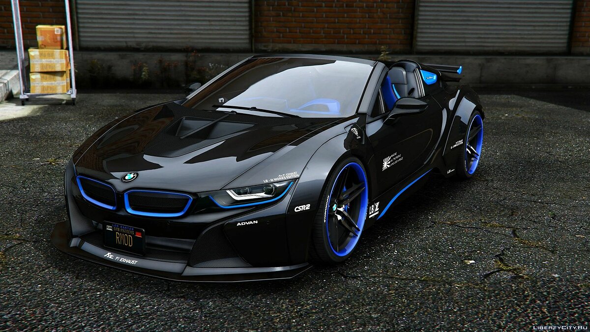 Скачать BMW I8 Liberty Walk Roadster [Add-On | OIV | Tuning] 1.0 для GTA 5