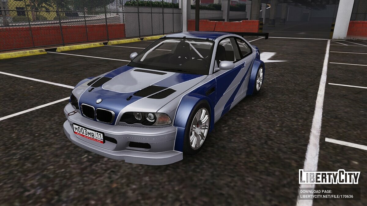 Скачать BMW M3 GTR E46 NFS MW для GTA 5