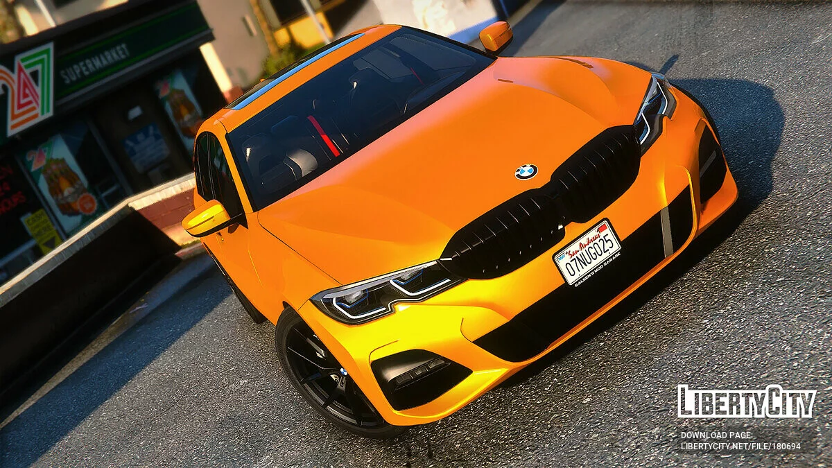 2020 BMW 3 Series G20 Black / GTA 5