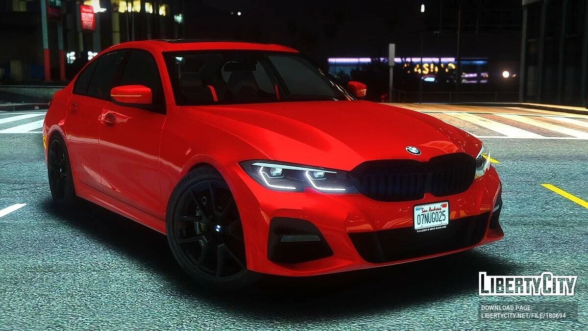 2020 BMW 3 Series G20 Black / GTA 5