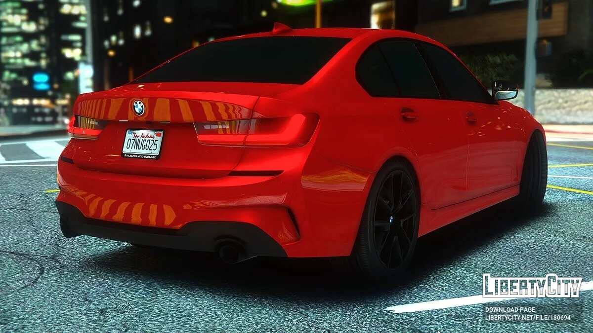 2020 BMW 3 Series G20 Black / GTA 5