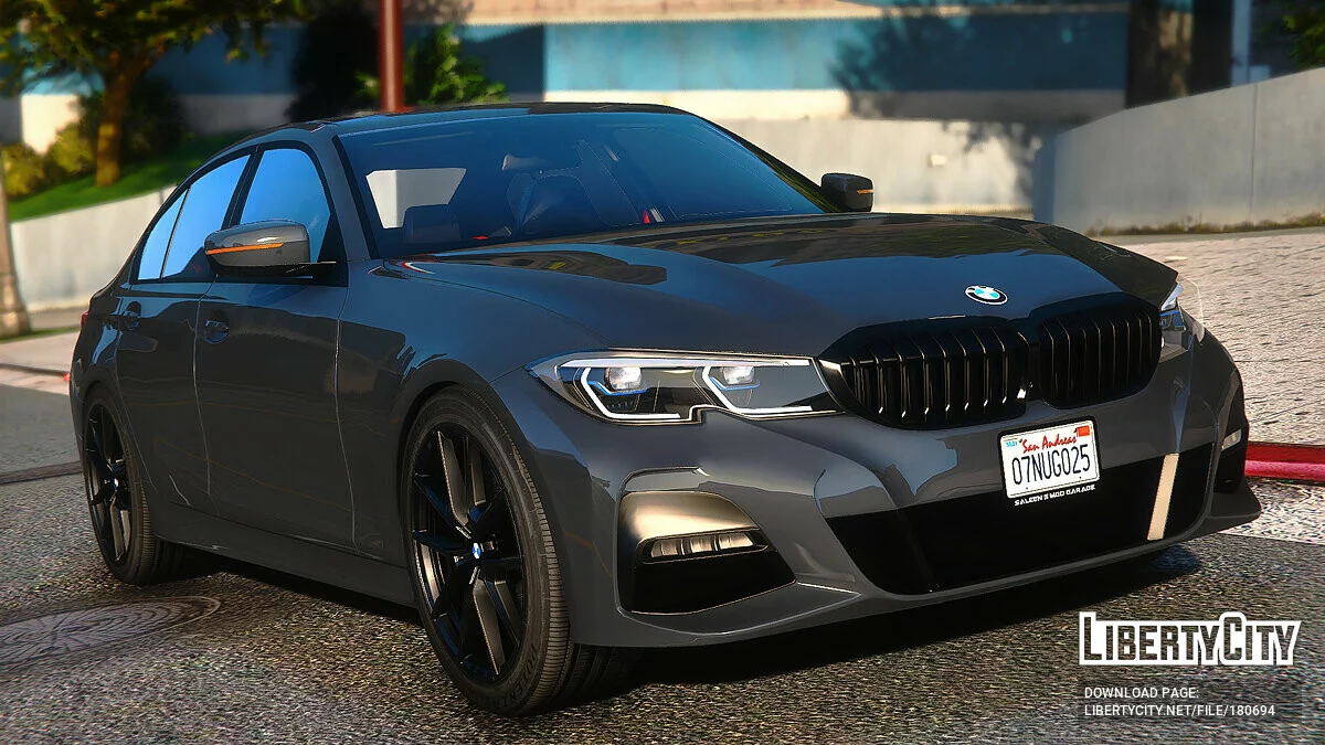 2020 BMW 3 Series G20 Black / GTA 5
