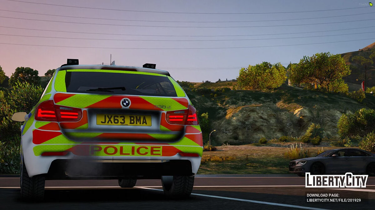 2013 BMW 330d Estate ANPR Interceptor v1.0 / GTA 5
