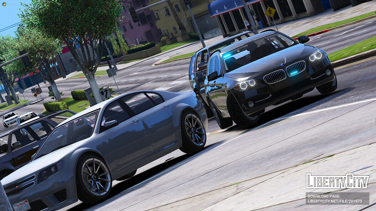 Скачать BMW 530d F11 Traffic Pack v1.0 для GTA 5