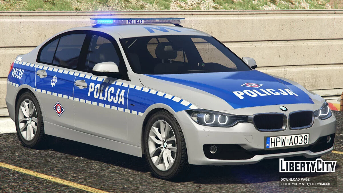 BMW 3 F30 330i xDrive Polish Police v1.0.1 / GTA 5
