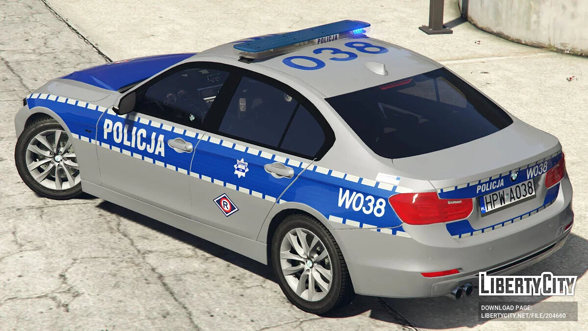 BMW 3 F30 330i xDrive Polish Police v1.0.1 / GTA 5