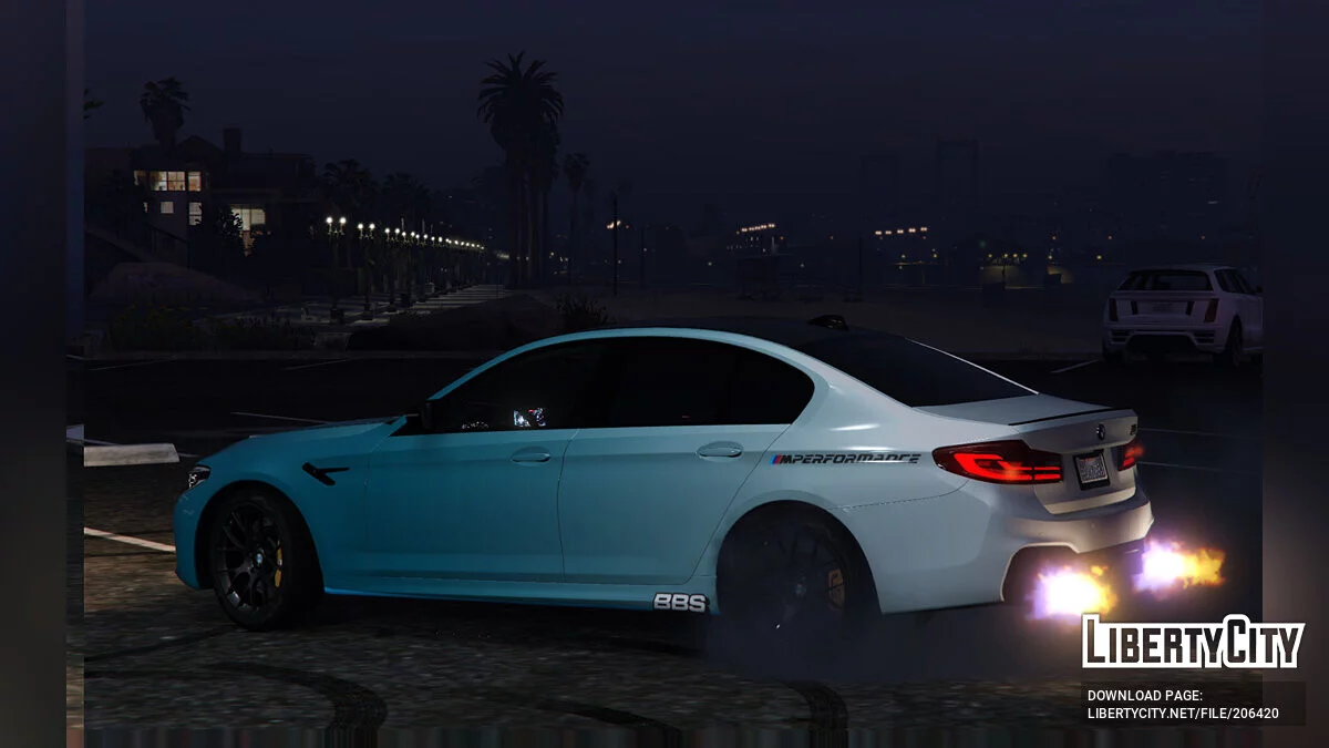 2019 BMW M5 F90 Competition Fading Blue / GTA 5