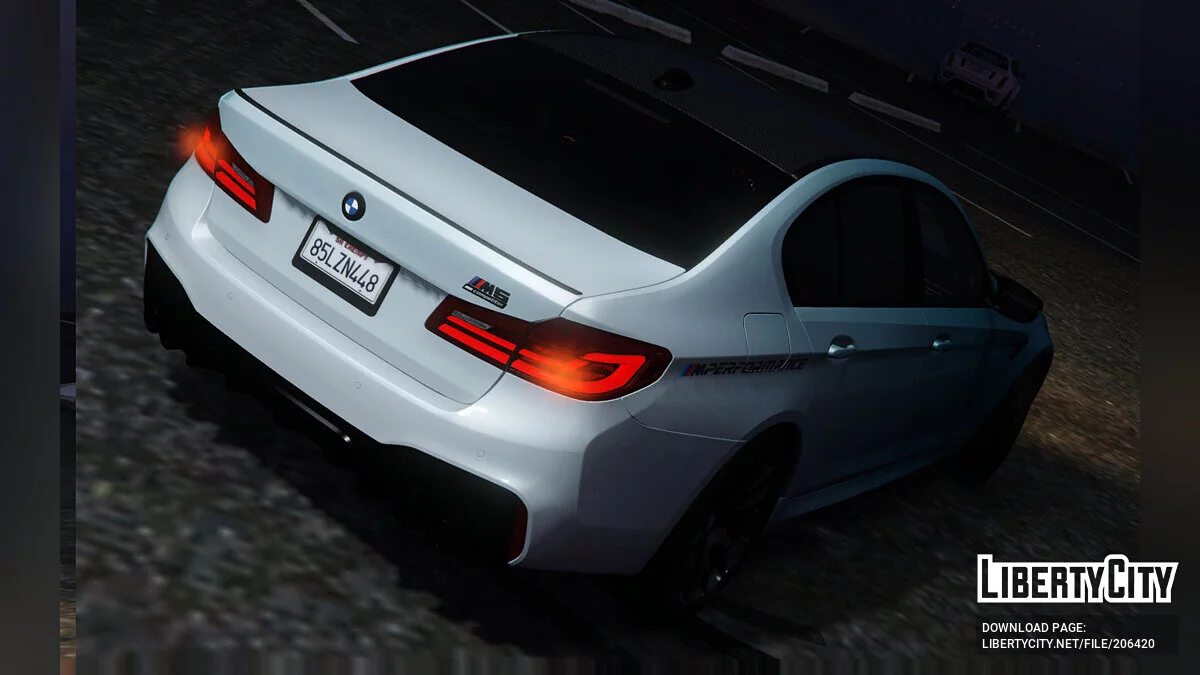 2019 BMW M5 F90 Competition Fading Blue / GTA 5