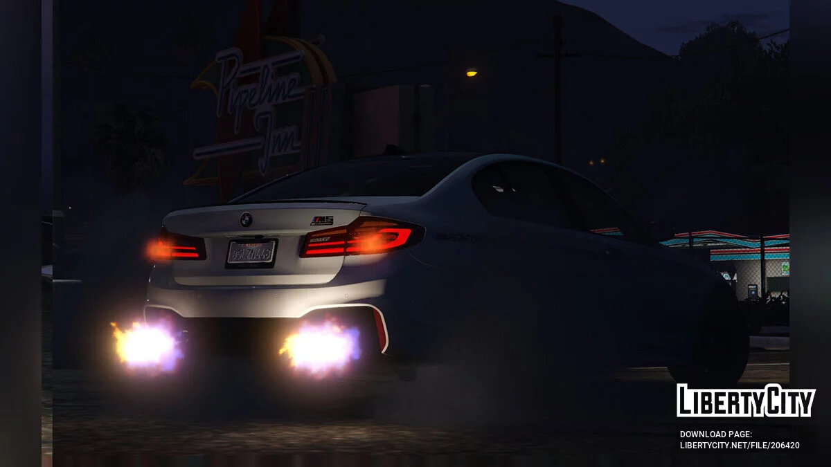 2019 BMW M5 F90 Competition Fading Blue / GTA 5