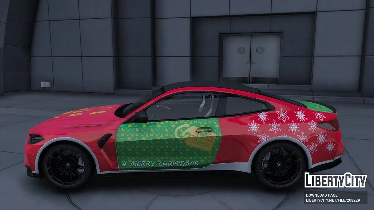 2021 BMW M4 Competition Merry Christmas Design / GTA 5