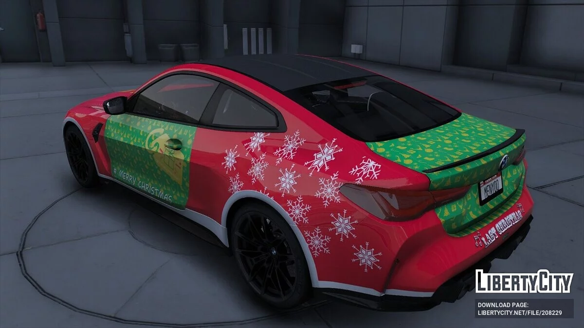 2021 BMW M4 Competition Merry Christmas Design / GTA 5