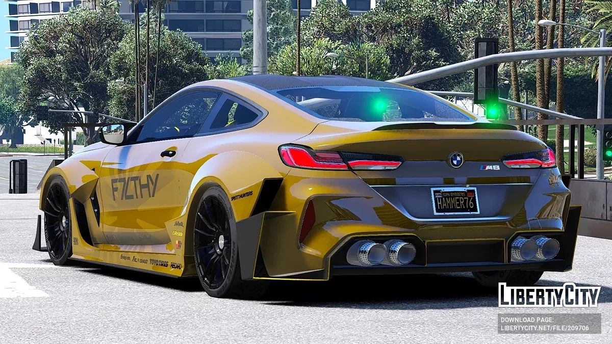BMW M8 Competition Widebody Custom v1.1 / GTA 5