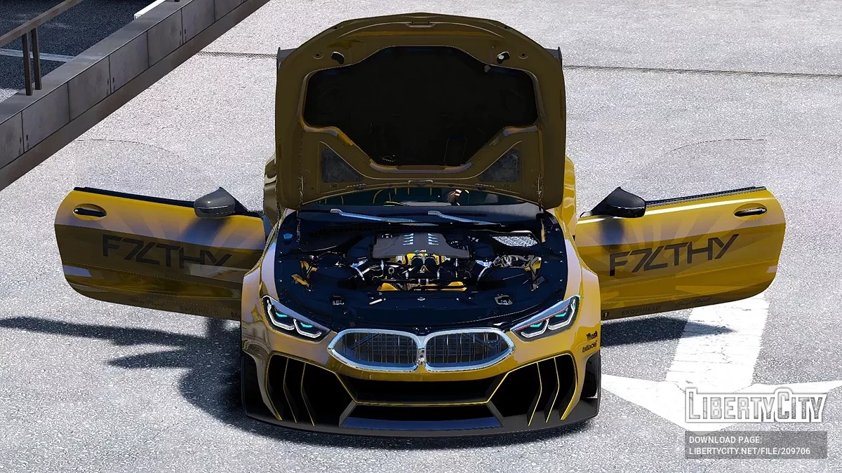 BMW M8 Competition Widebody Custom v1.1 / GTA 5
